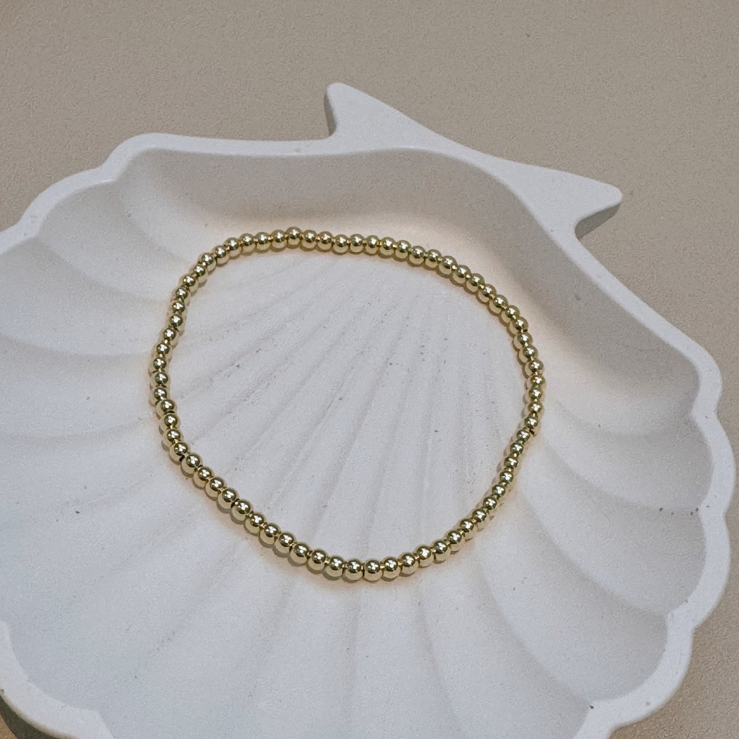 Beaded Gold Bracelet