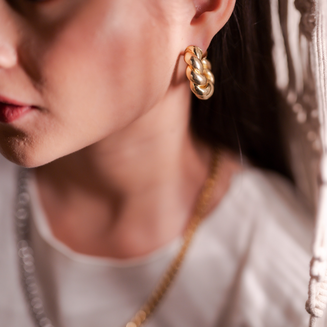 Fefi Chunky Twisted Hoops