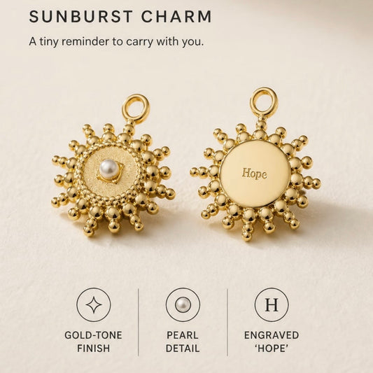 Hope Sunburst Charm