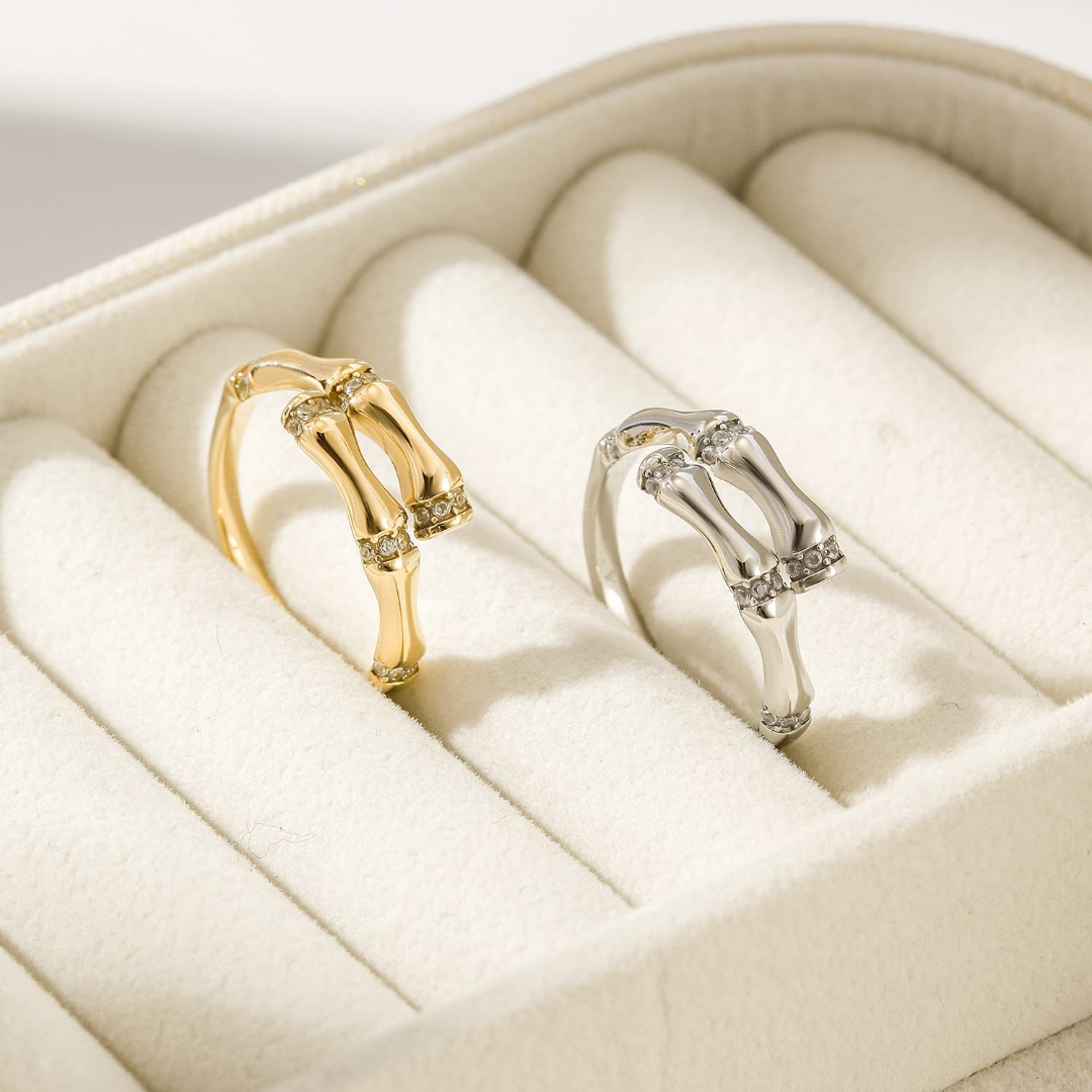 Bamboo Ring Stainless Steel