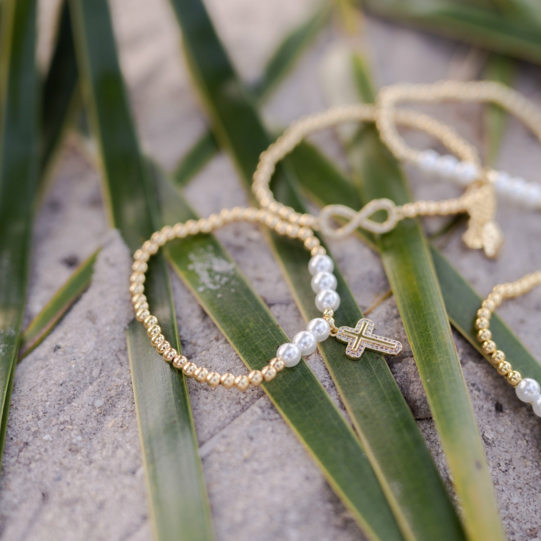 Stainless Steel Beaded Bracelet