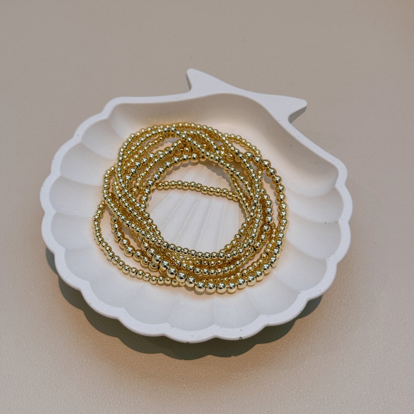 Beaded Gold Bracelet