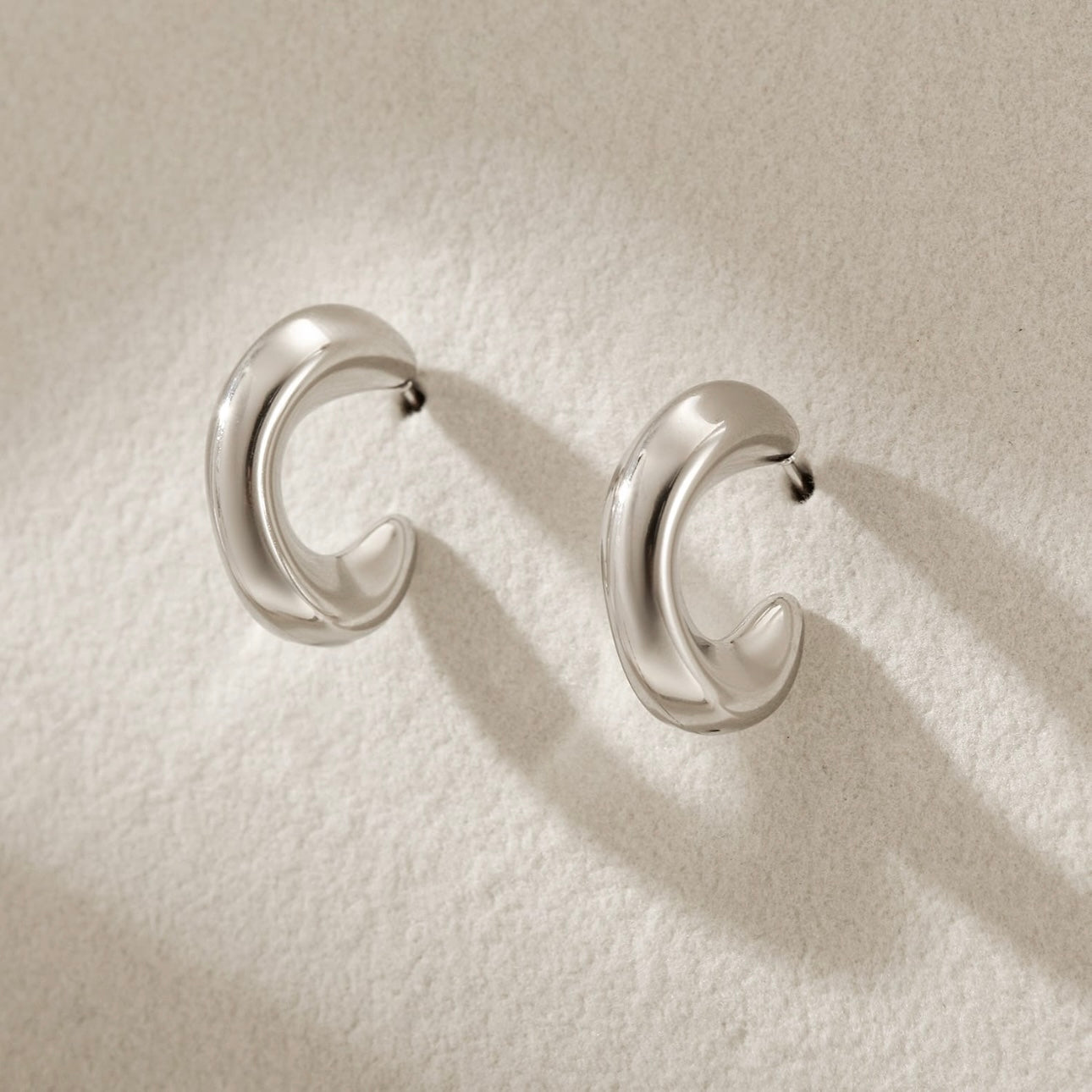 Elizabeth Stainless Steel Hoops
