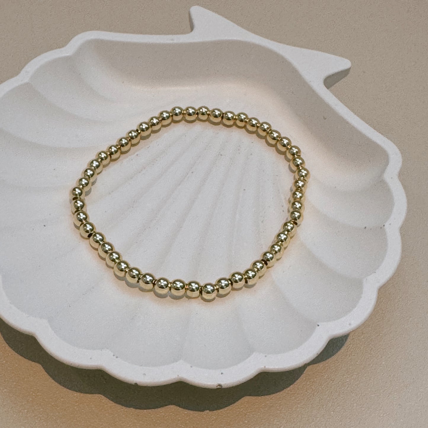 Beaded Gold Bracelet