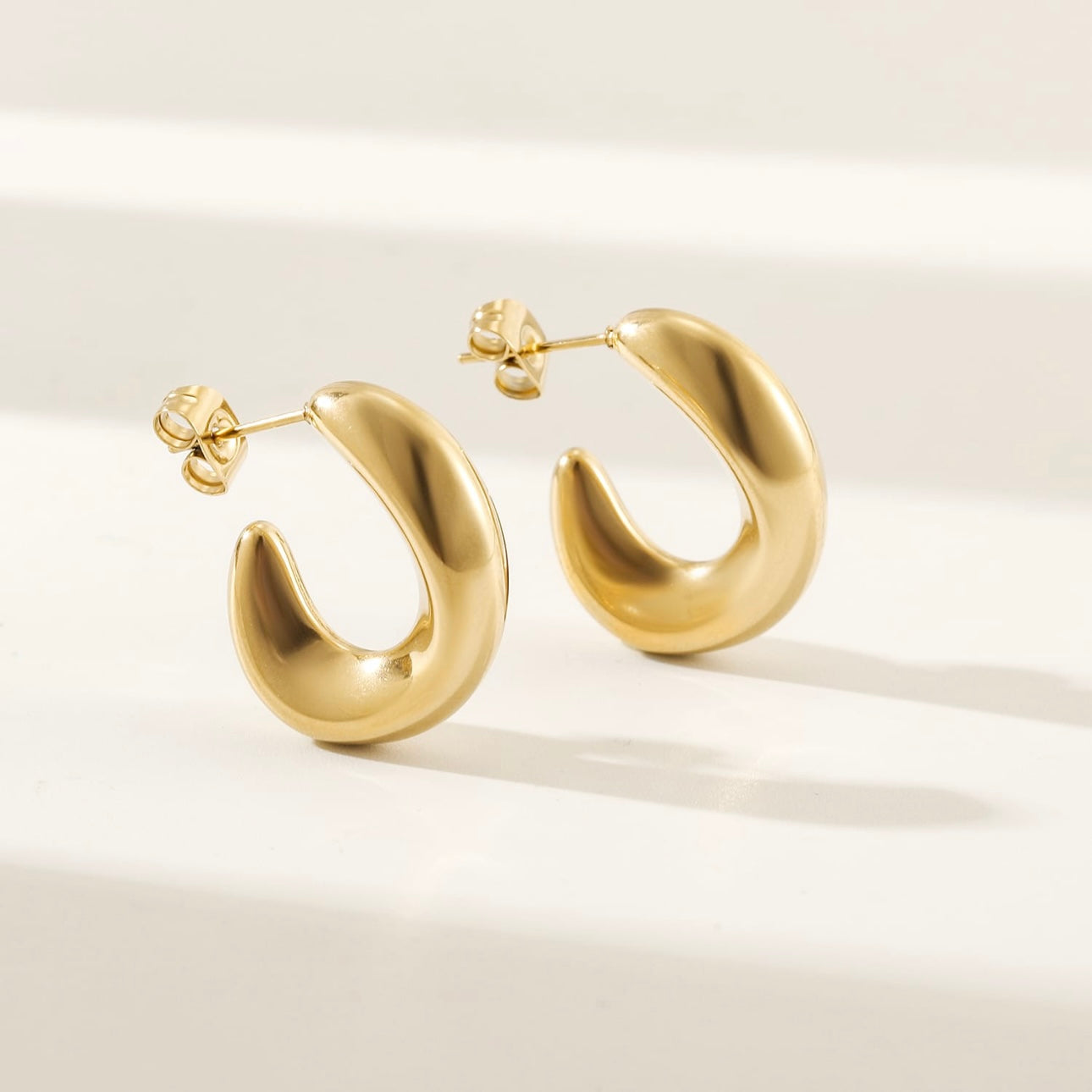 Elizabeth Stainless Steel Hoops
