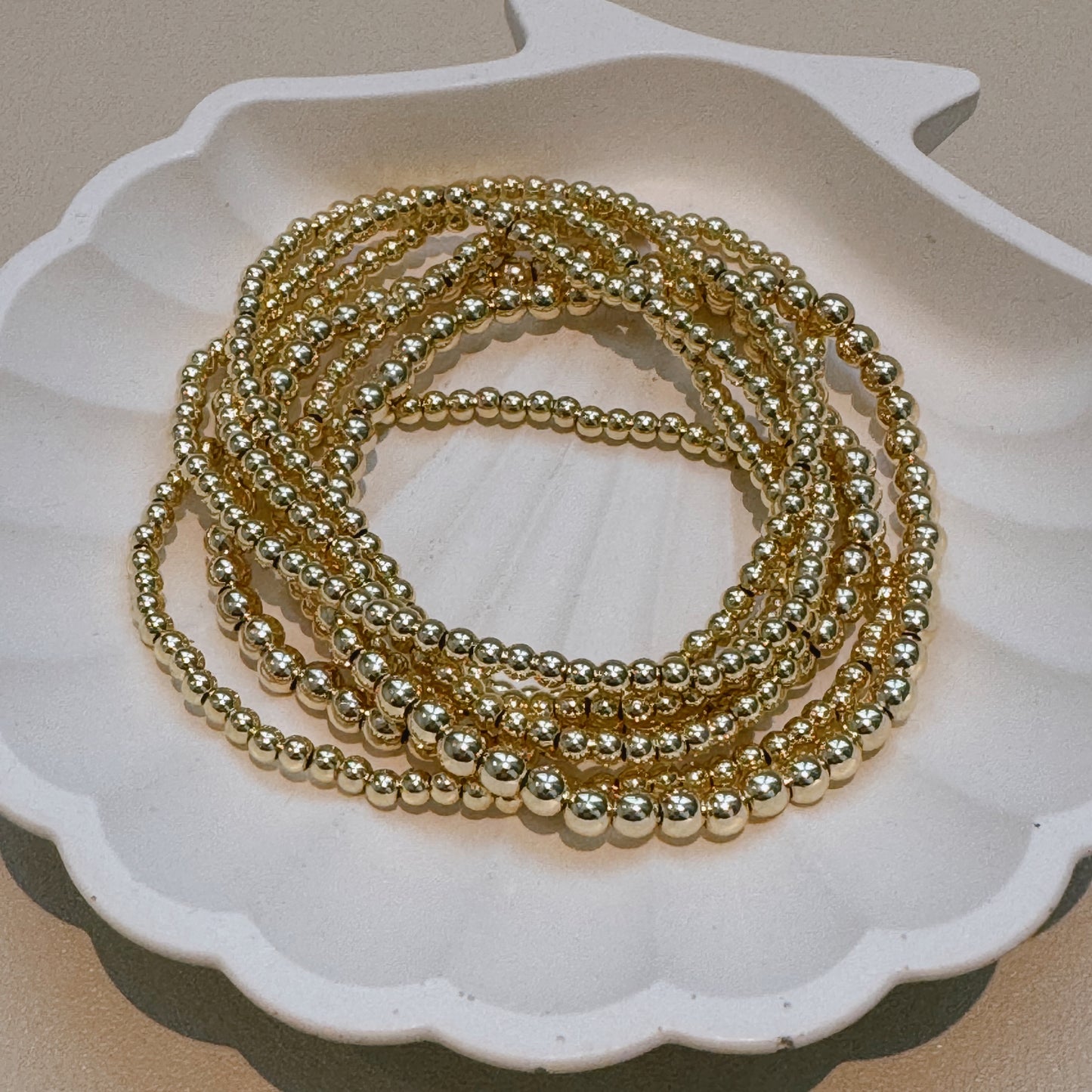 Beaded Gold Bracelet