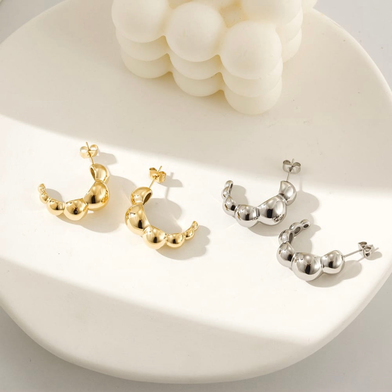 Bubble Stainless Steel Hoops