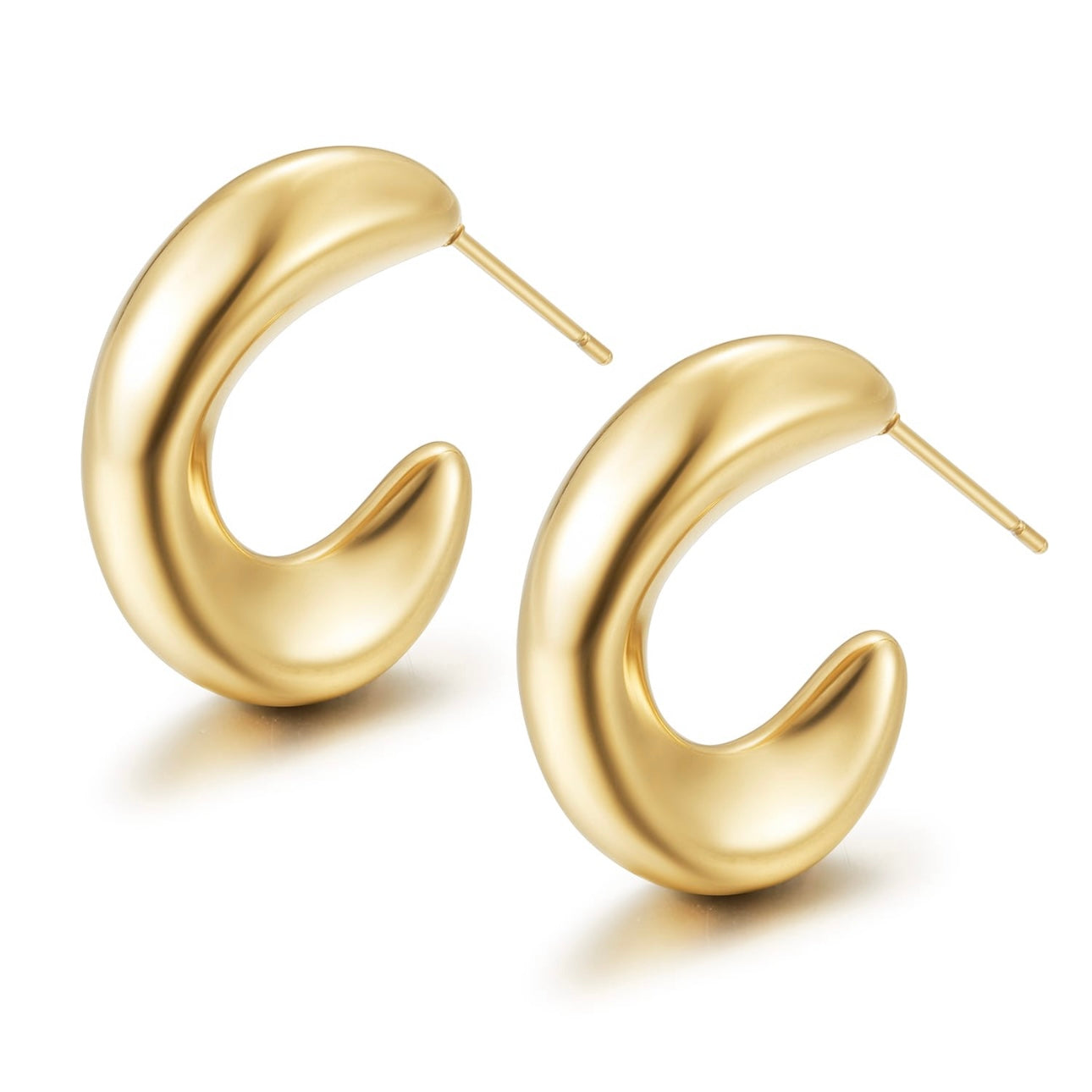 Elizabeth Stainless Steel Hoops