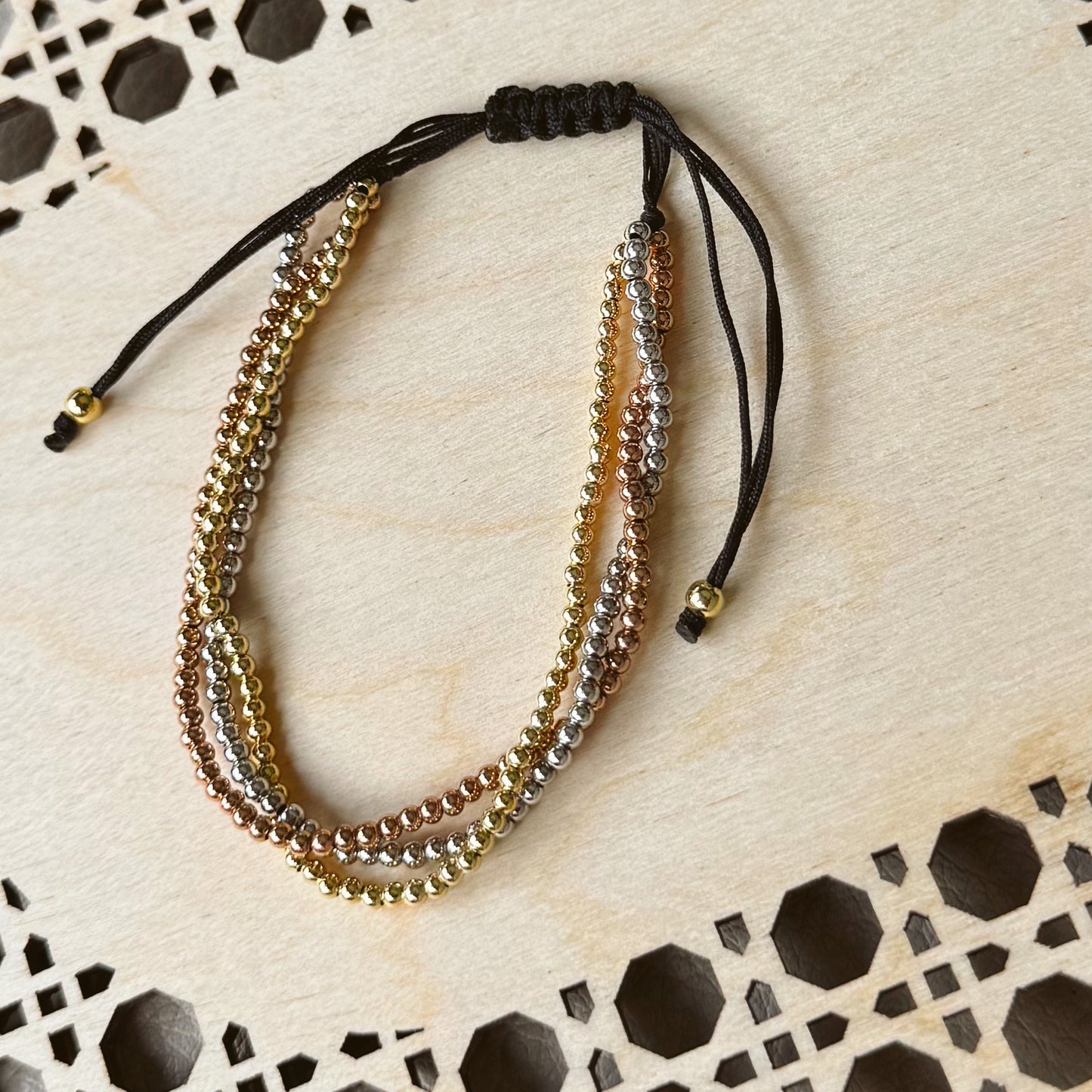 Triple Beaded Bracelet