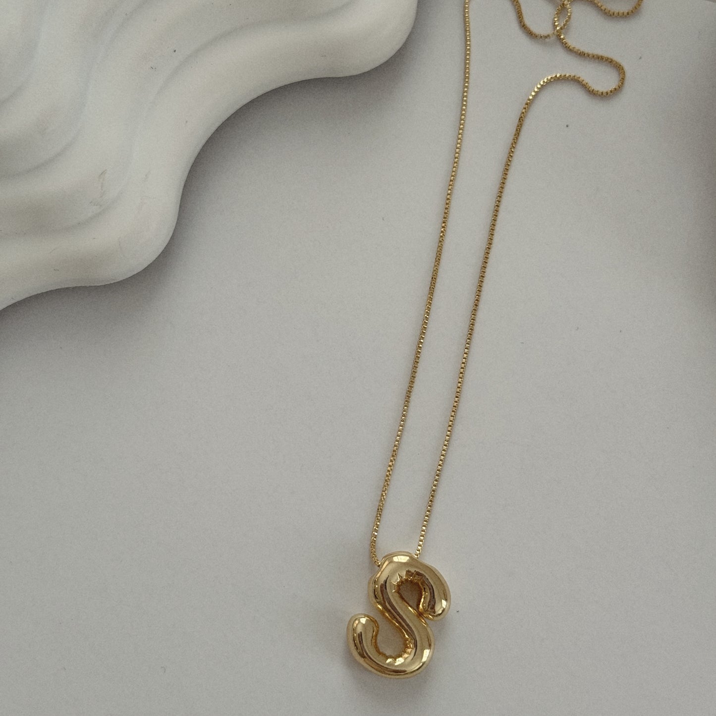 Bubble Monogram Necklace