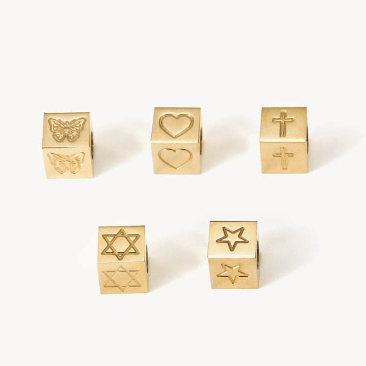 Cube Initial Customizable Necklace