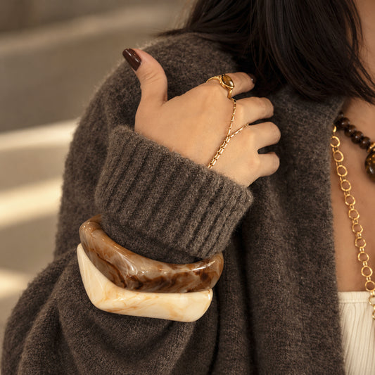Marble Resin Bangle