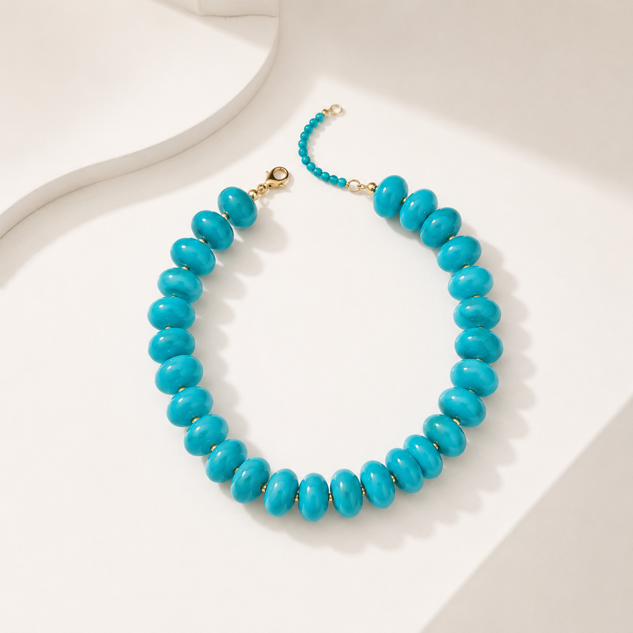 Oversized Resin Beaded Necklace