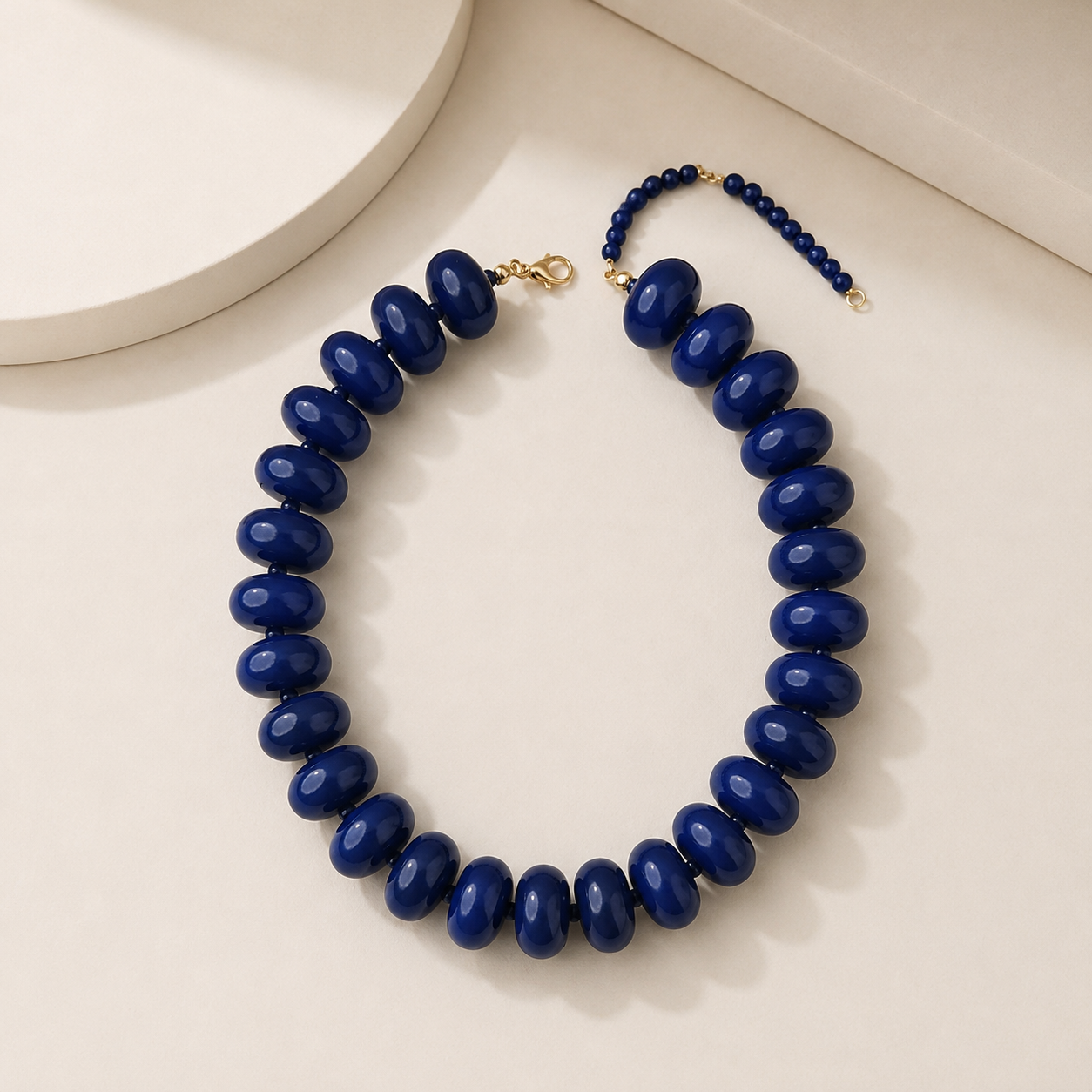 Oversized Resin Beaded Necklace