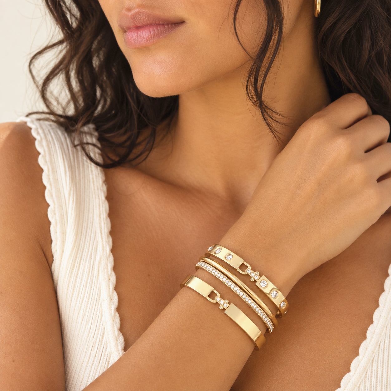 Sleek Hinged Bangle