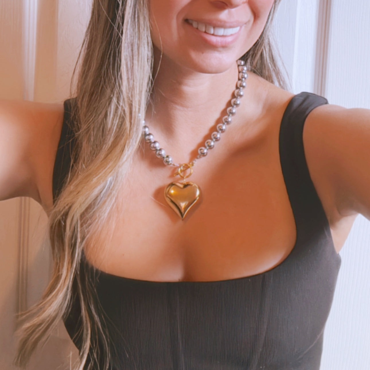 Lola Chunky Heart Necklace