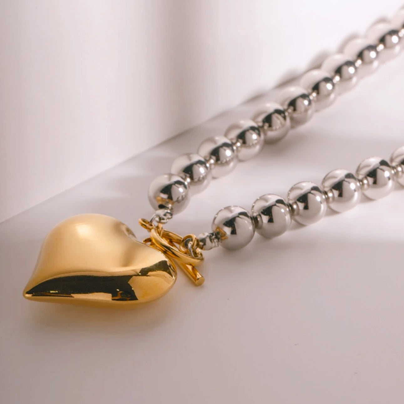 Lola Chunky Heart Necklace