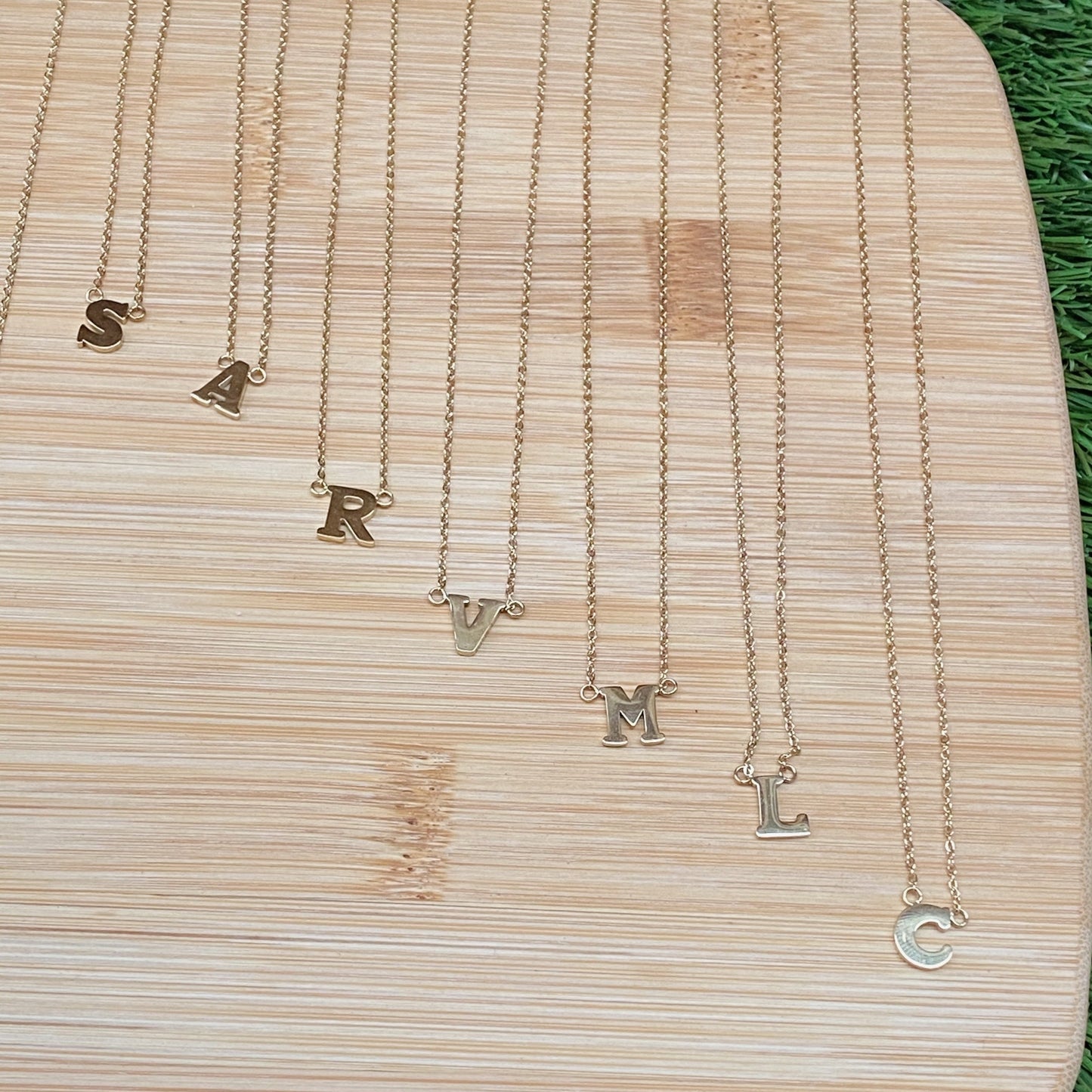 Stainless steel Initial Necklace