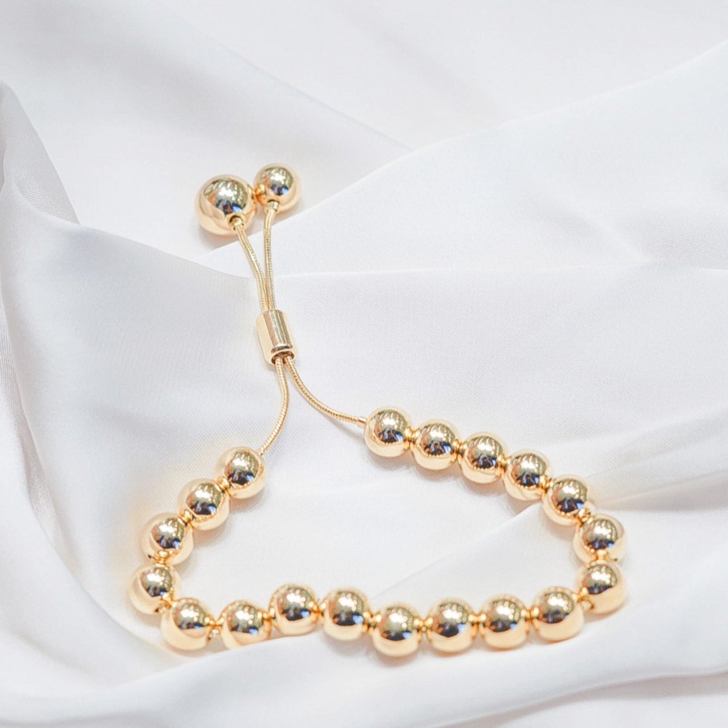 Gold-Filled Bead Bracelet