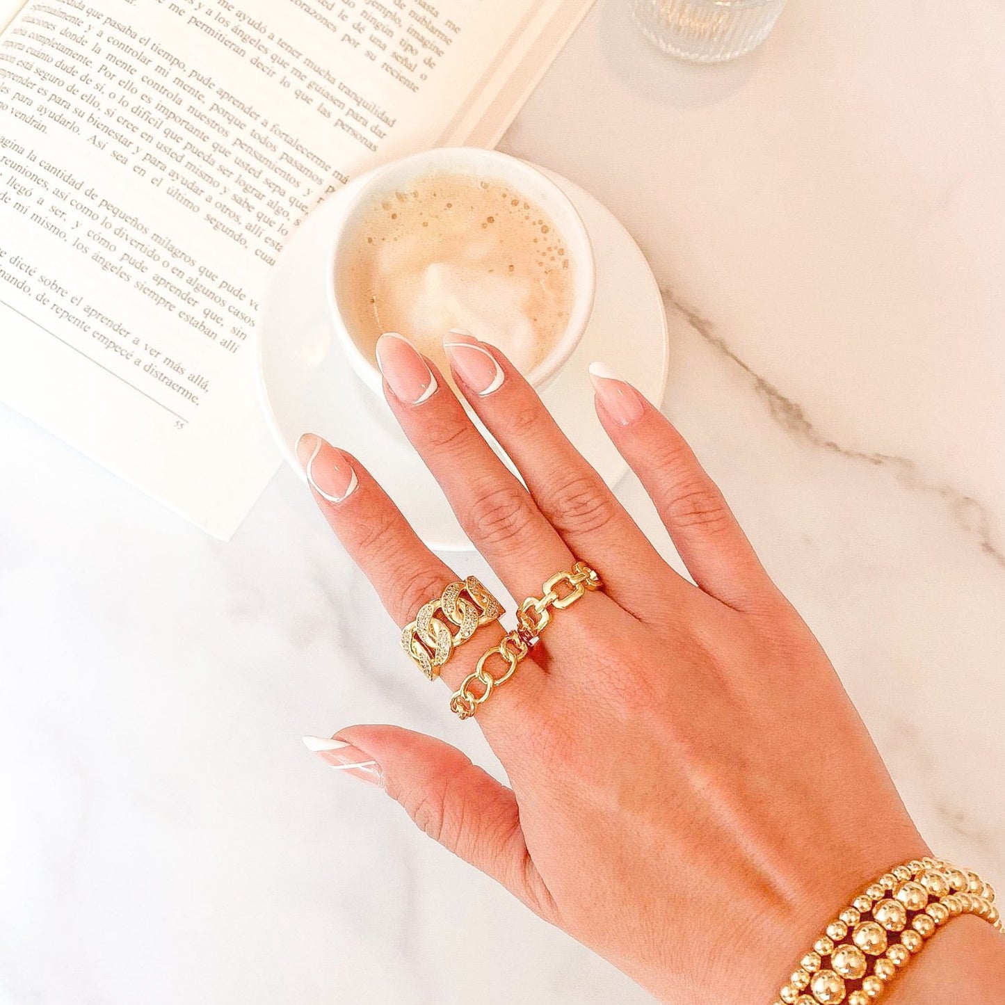 Gold-Filled Bead Bracelet