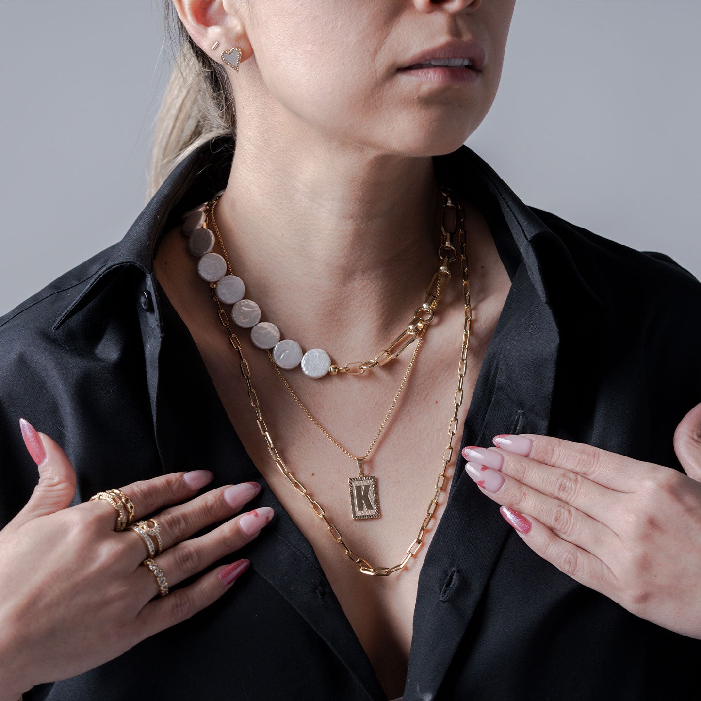 Half and Half  Necklace