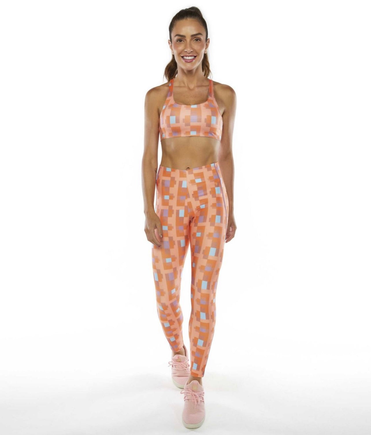Orange Print Legging