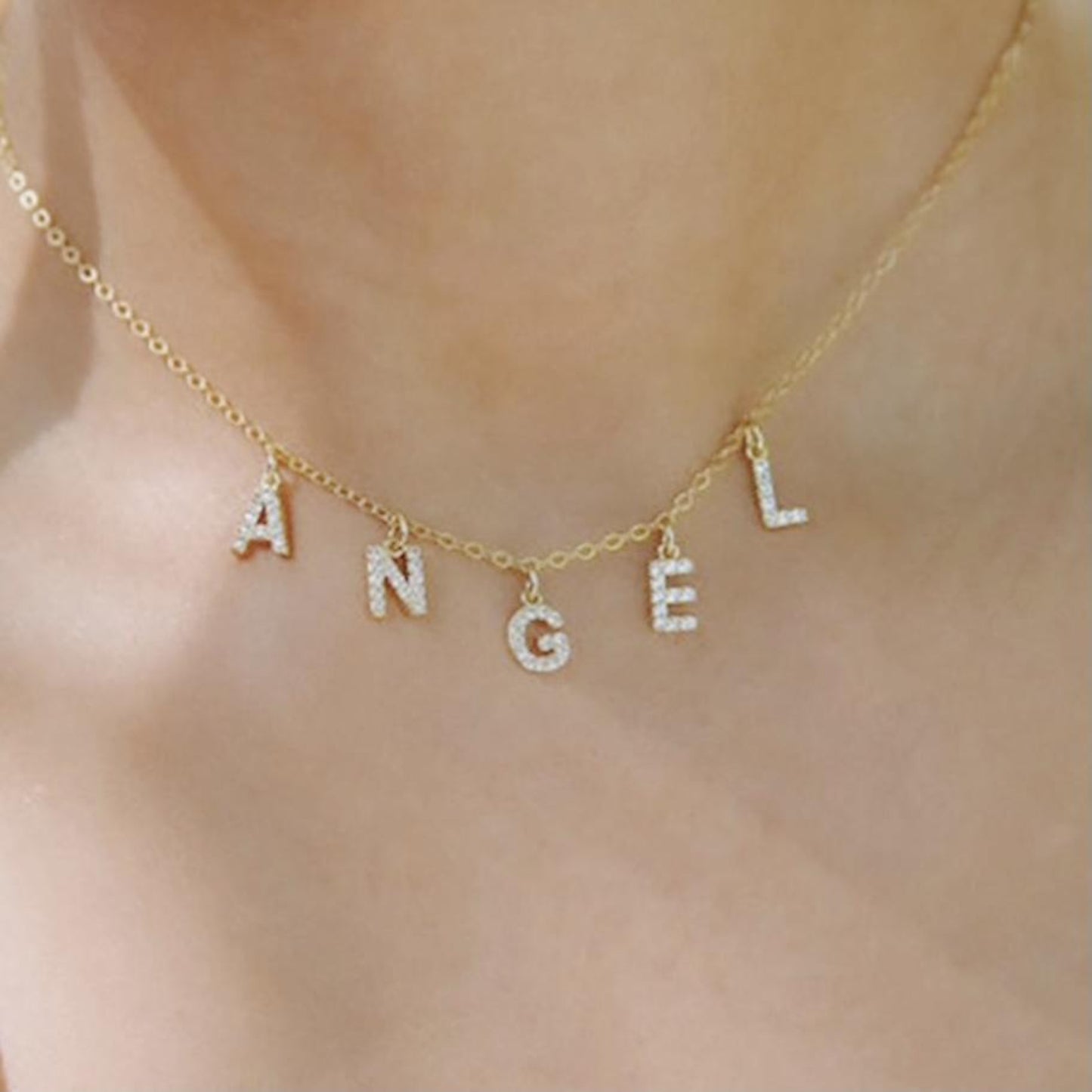 Gold Plated - Custom Letter Necklace