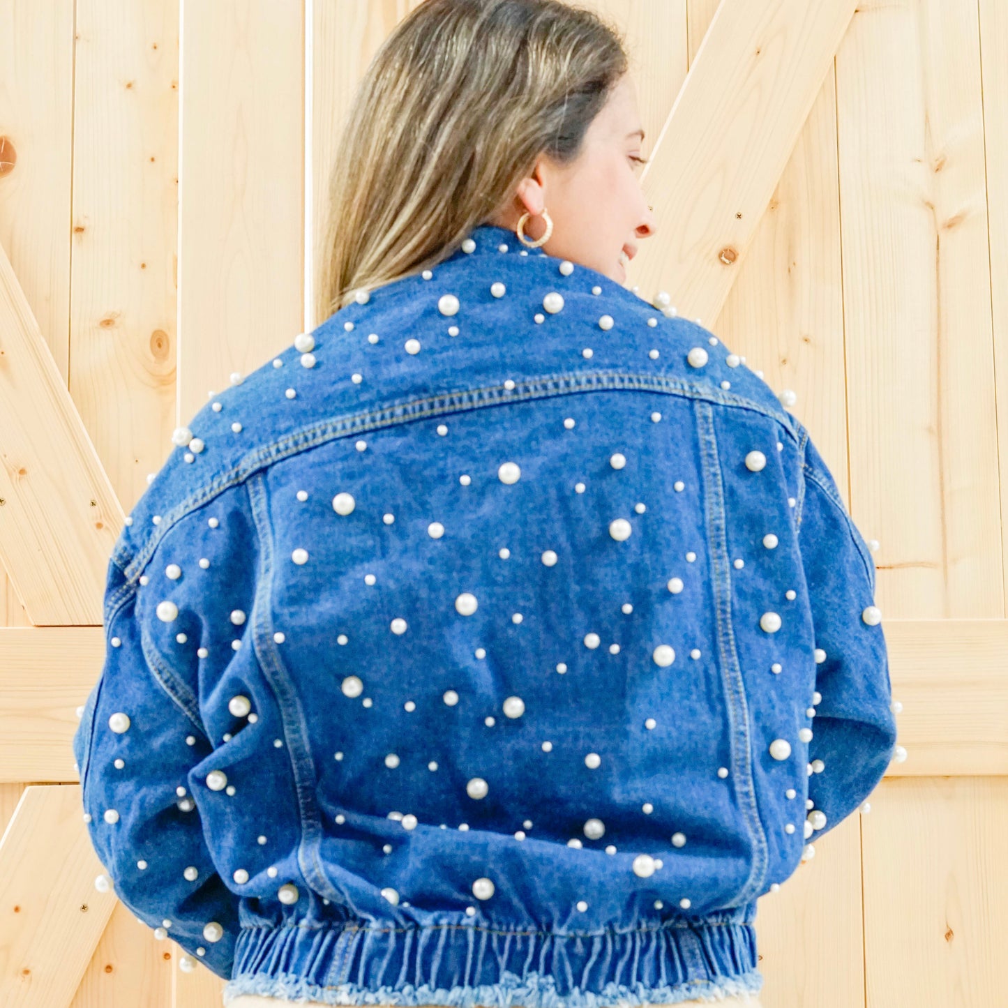 Kika Pearl Denim Jacket