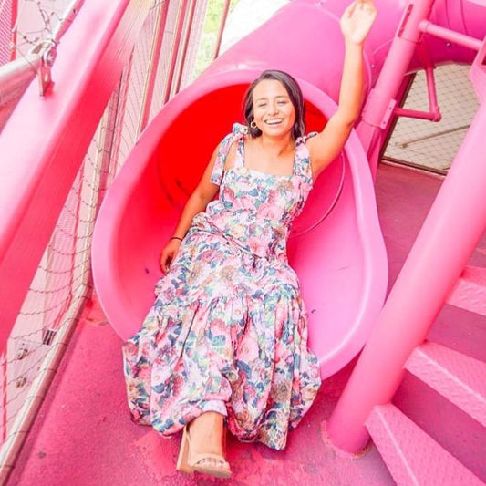 Kira floral print maxi dress by ISVI Boutique Miami