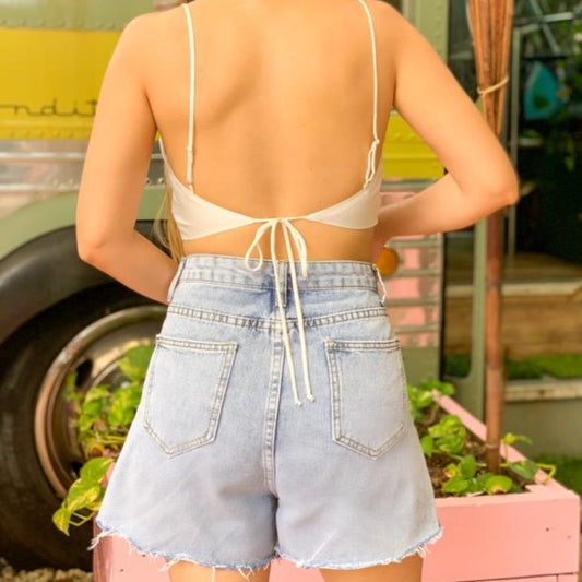 Mickey Denim Short by ISVI Boutique Miami