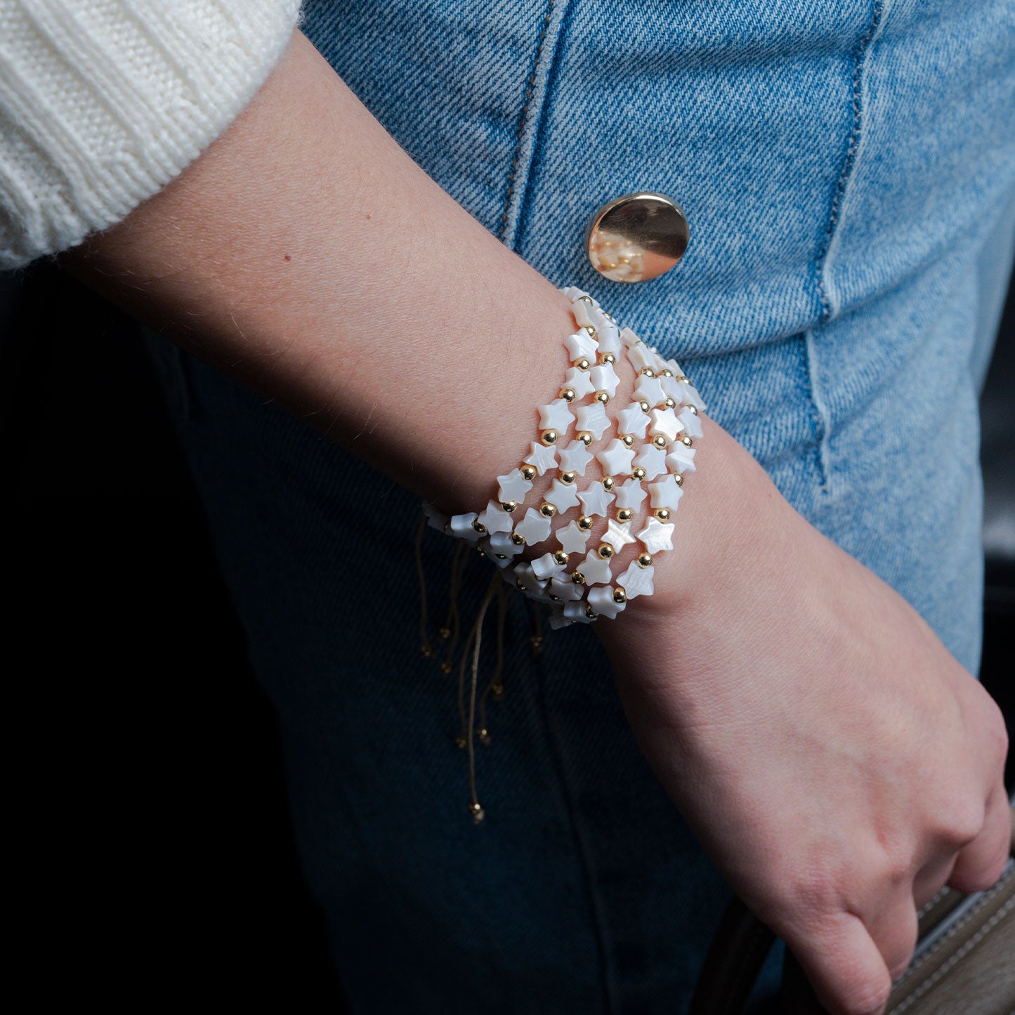Stars Mother of Pearl Bracelet