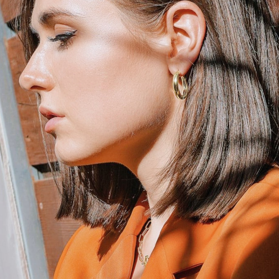 Vicky Stainless Steel Hoops