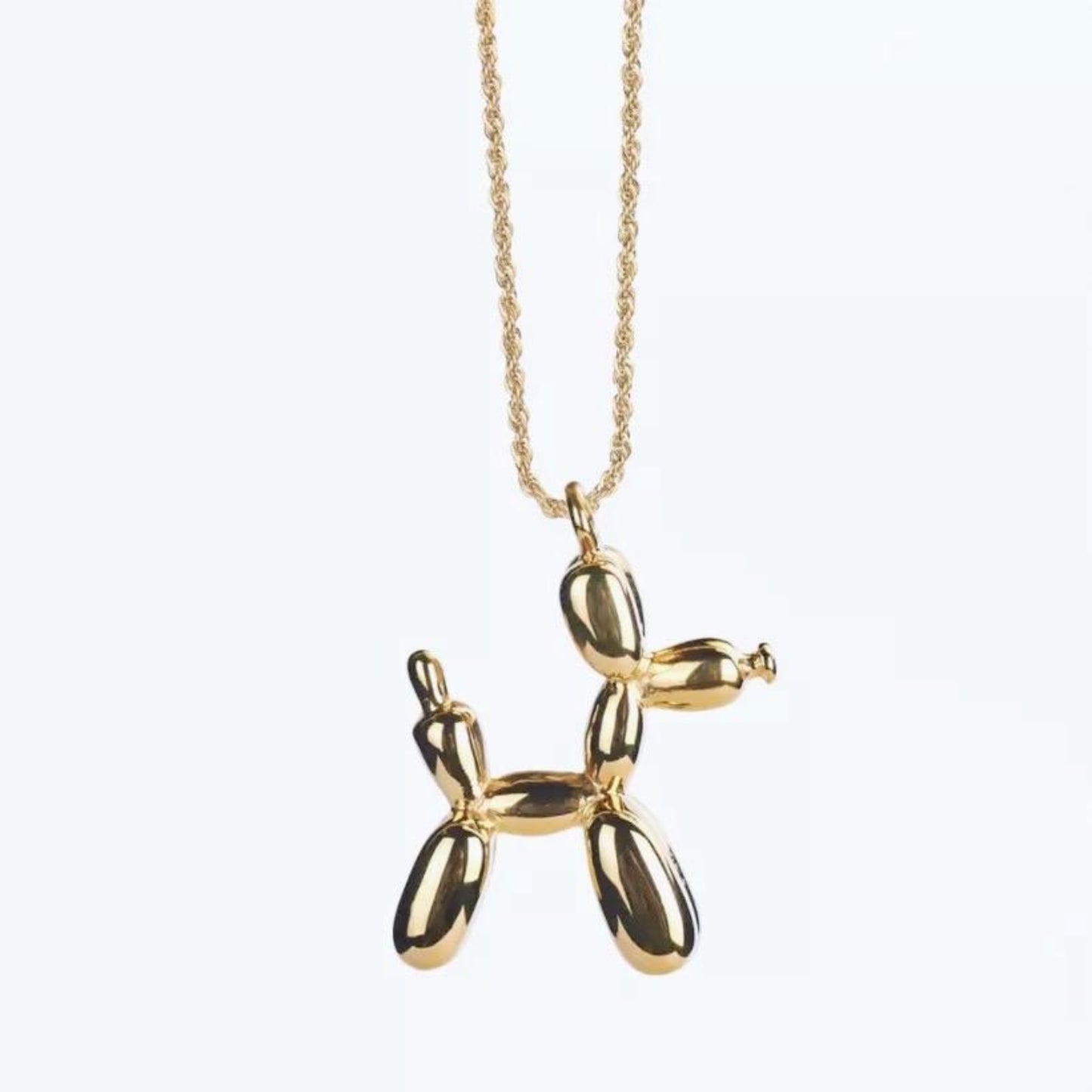 Balloon Dog Stainless Steel Necklace