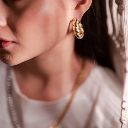 Fefi Chunky Twisted Hoops