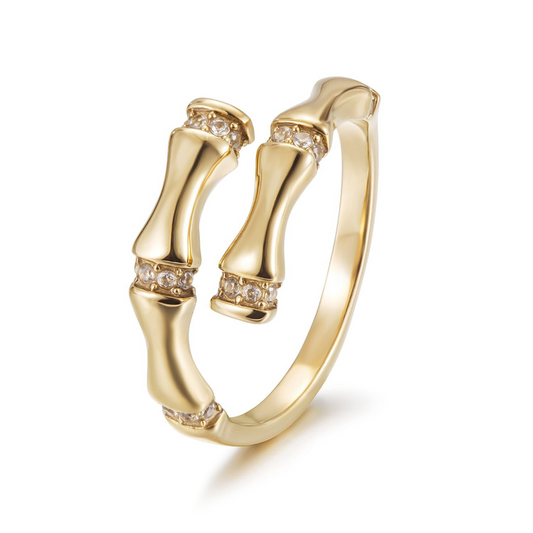 Bamboo Ring Stainless Steel