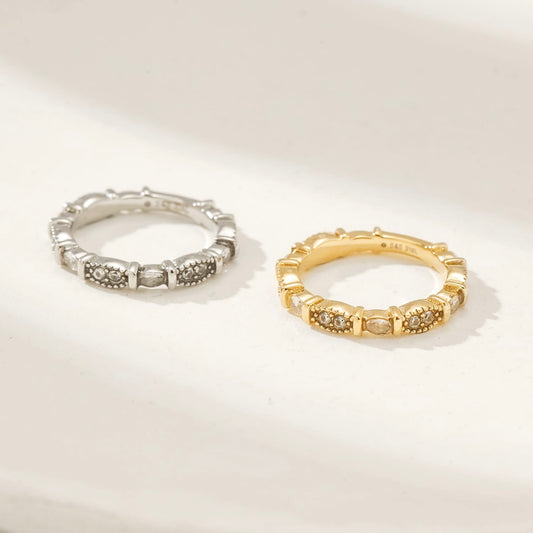 Textured Antique Ring – Stainless Steel