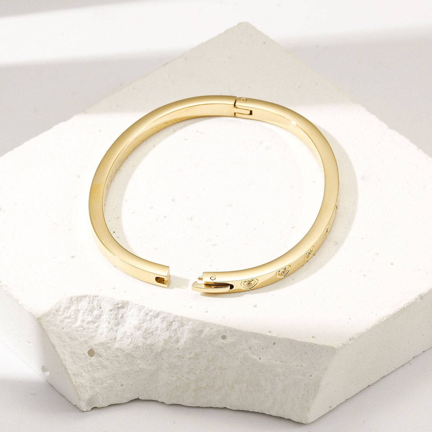 Love-Inspired Bangle – Stainless Steel (Gold or Silver)