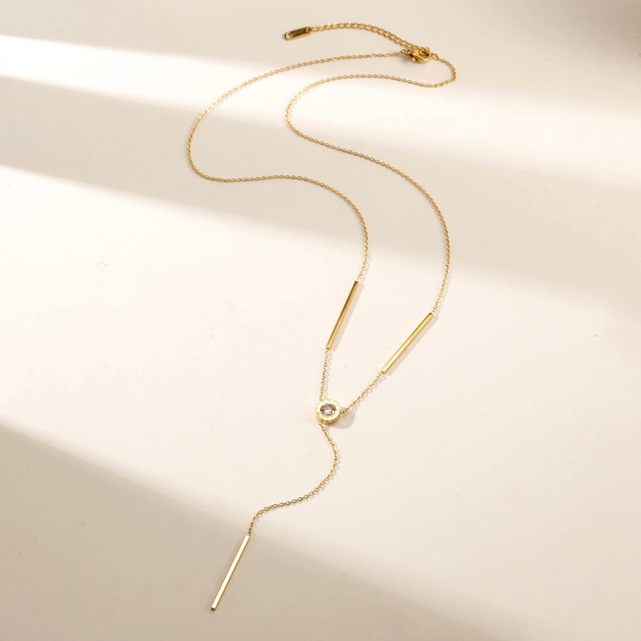 Minimalist Y-Drop Pendant Necklace