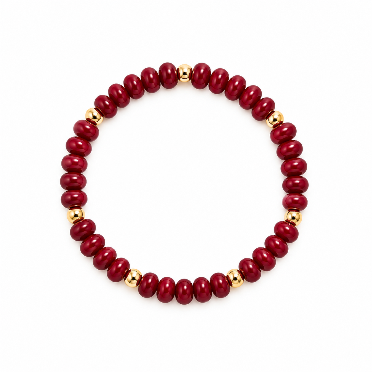 Agata Rondelle Bracelet