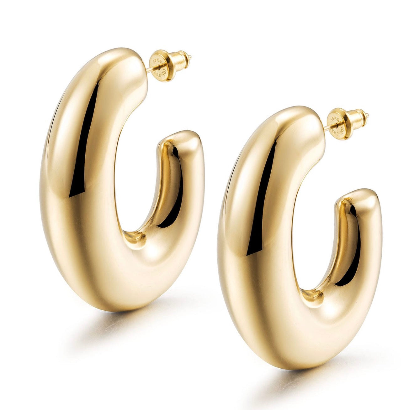 Bold Dome Hoop Earrings