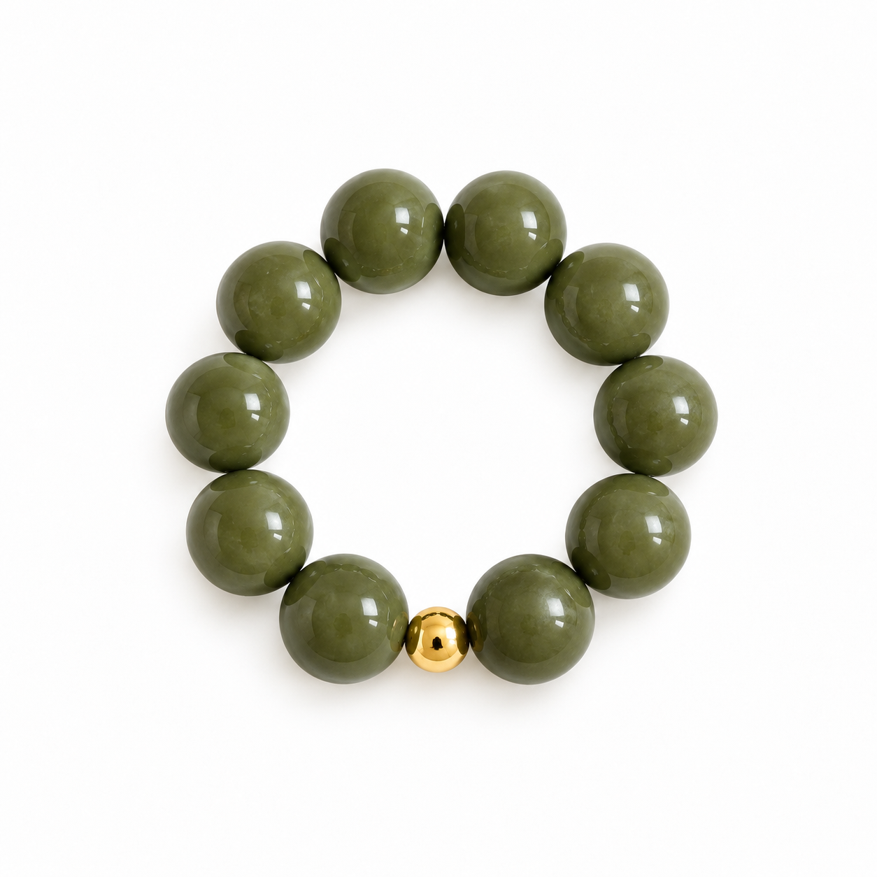 Olive Statement Bracelet