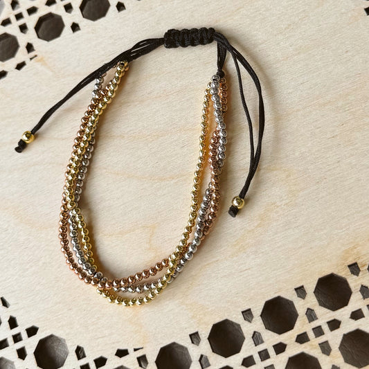 Triple Beaded Bracelet