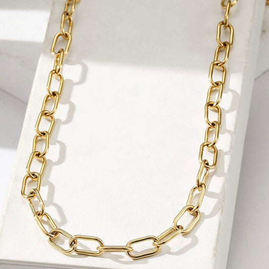 Bonnie Bold Link Chain Necklace – Stainless Steel