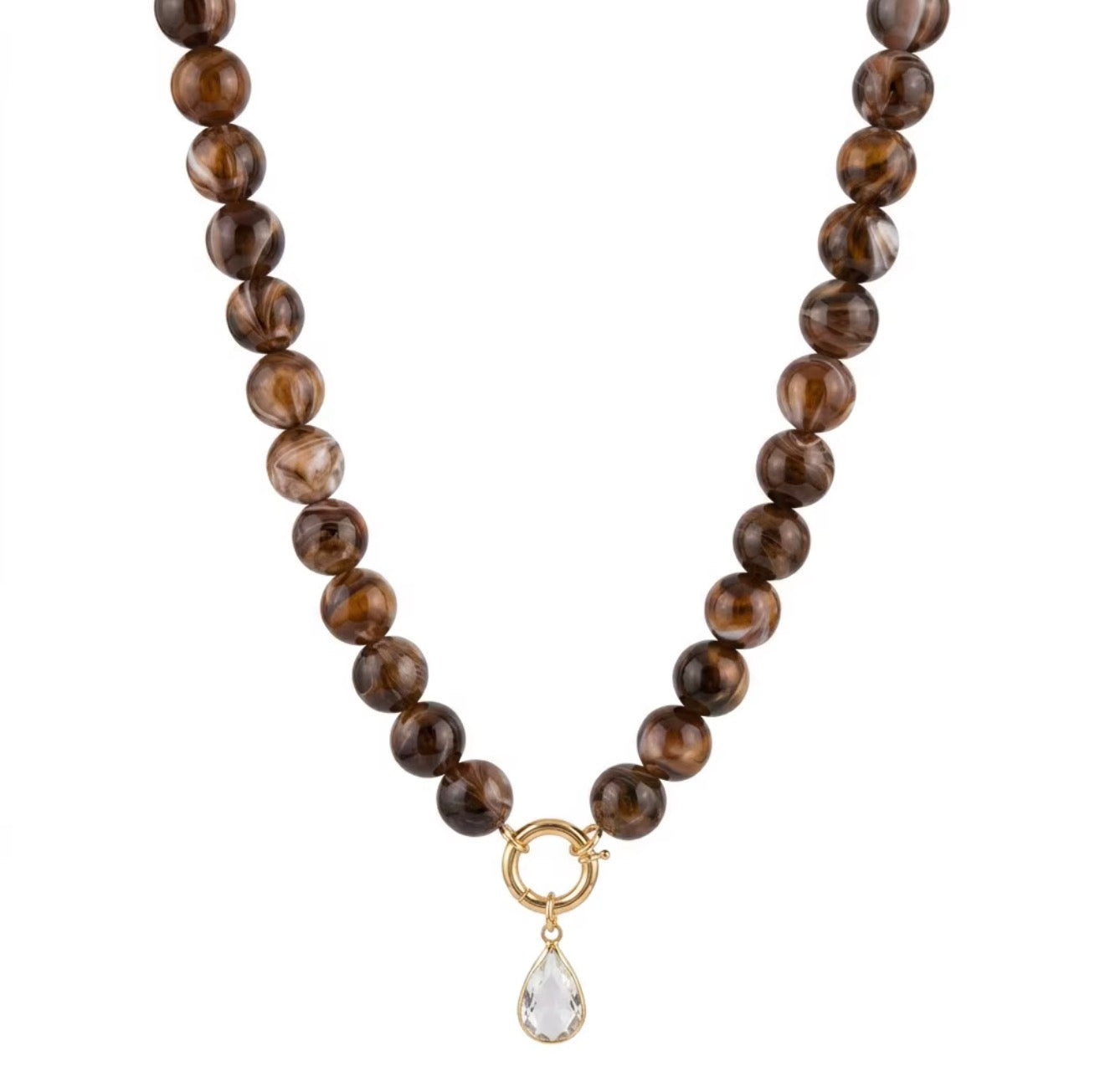 Mocha Drop Necklace