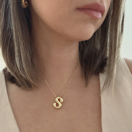 Bubble Monogram Necklace