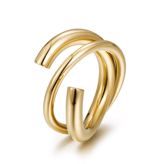 Lulu Spiral - Stainless Steel Ring