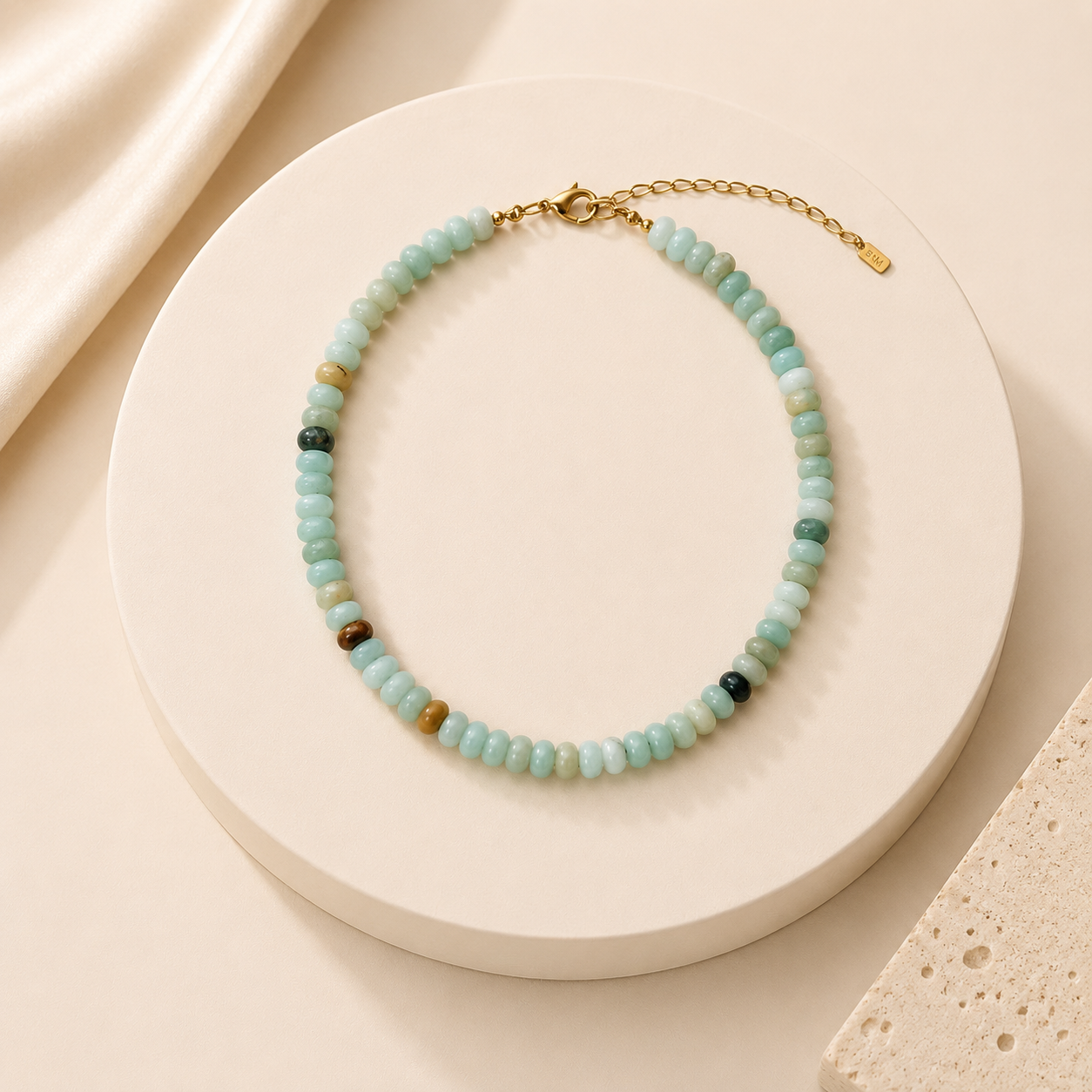 Acqua di Mare Necklace – Natural Agate
