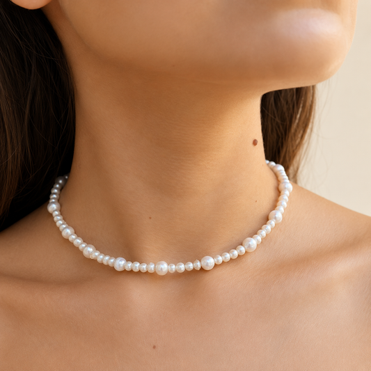 Perla Mare Necklace β Freshwater Pearl Choker