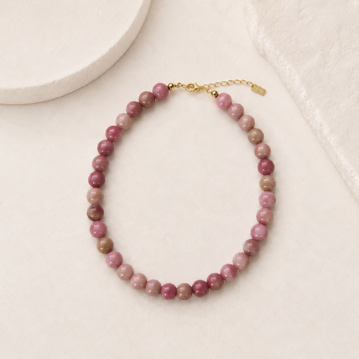 Rosata Necklace – Rhodochrosite Stone Necklace