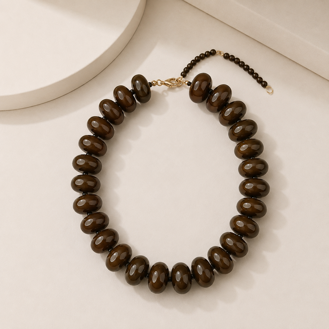 Oversized Resin Beaded Necklace